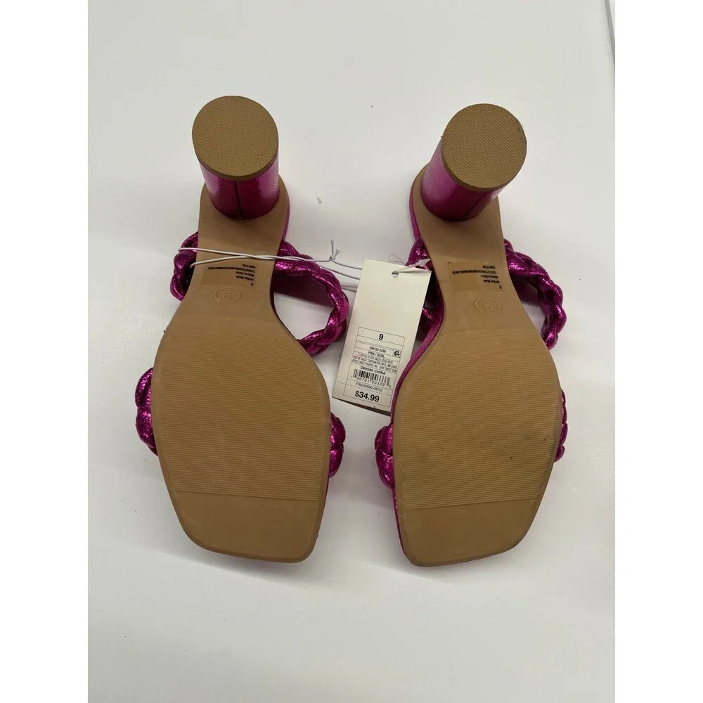 A New Day Braided Pink Heels - Size 9